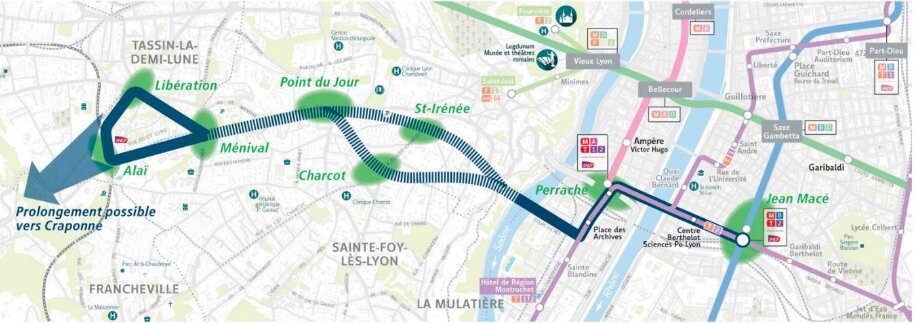 TCL à l’Ouest de Lyon : la Métropole enterre le téléphérique et déterre (en partie) le tracé de la ligne E