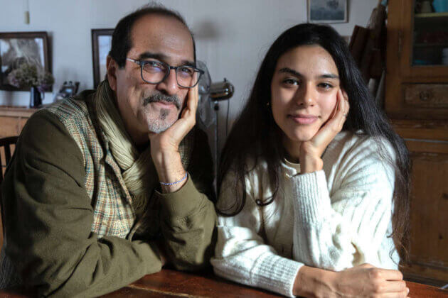 Atik Rahimi et sa fille Alice Rahimi. ©hélène bamberger