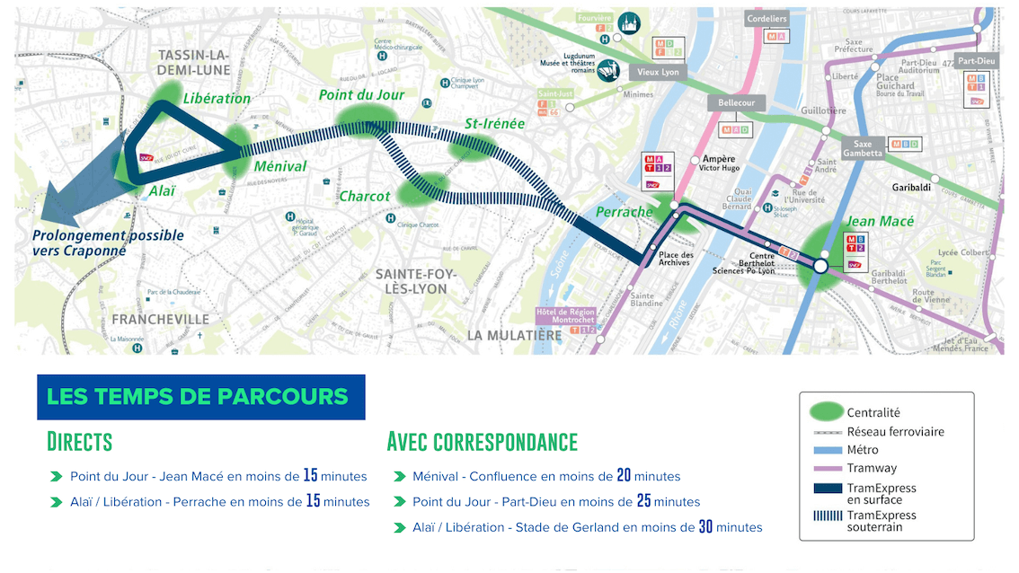 TCL à l'Ouest de Lyon