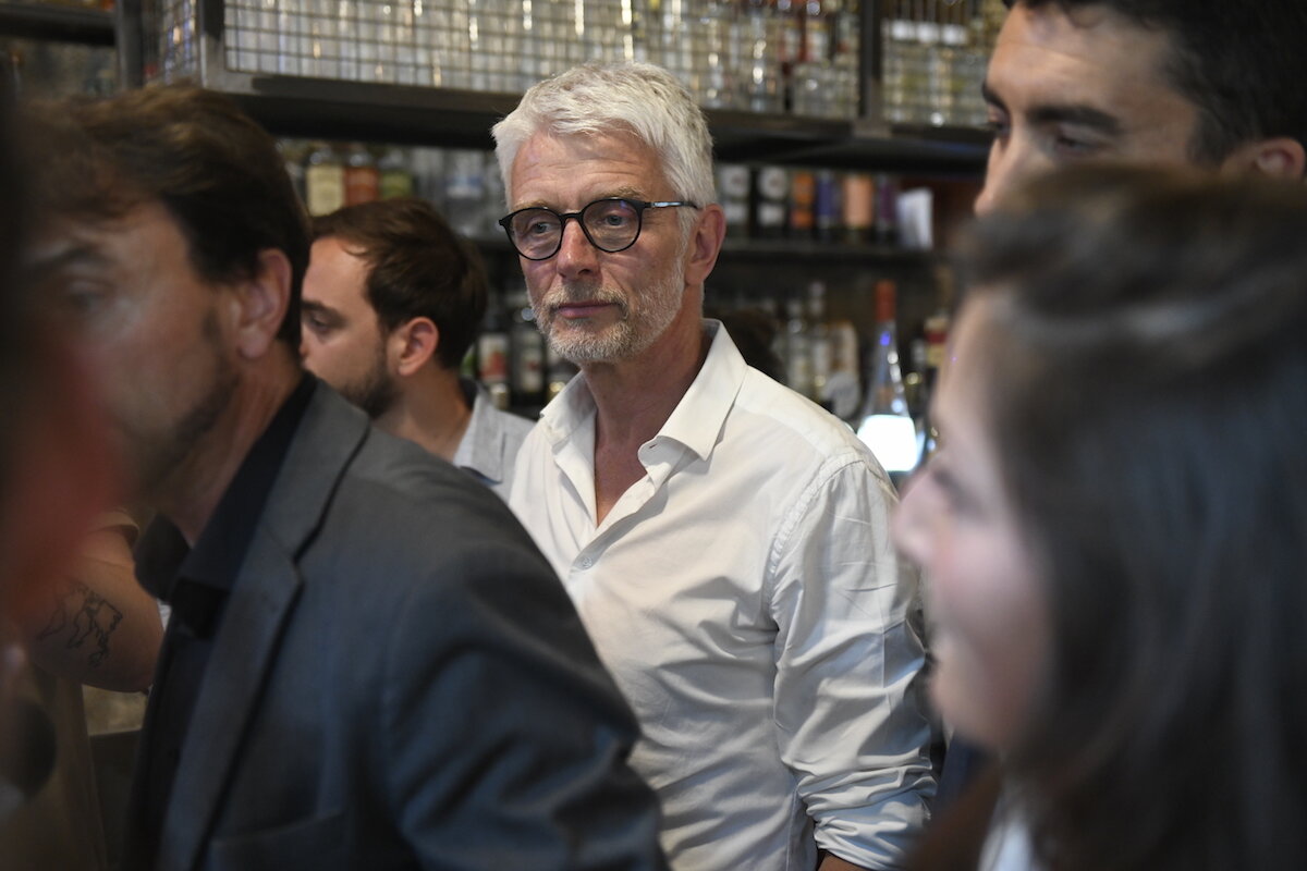 Hubert Julien-Laferrière, député sortant et candidat Nupes. ©HoucineHaddouche/Rue89Lyon