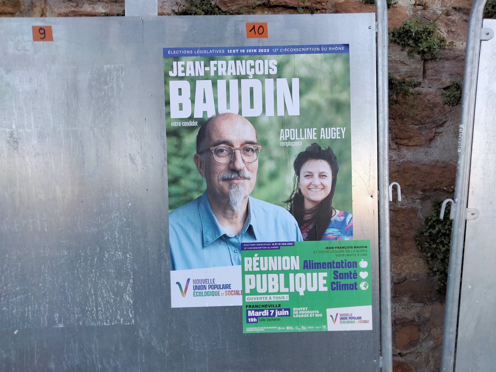 Affiche législatives 2022 circonscription 12 Rhône