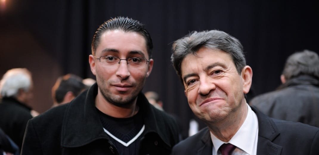 Idir Boumertit et Jean-Luc Mélenchon