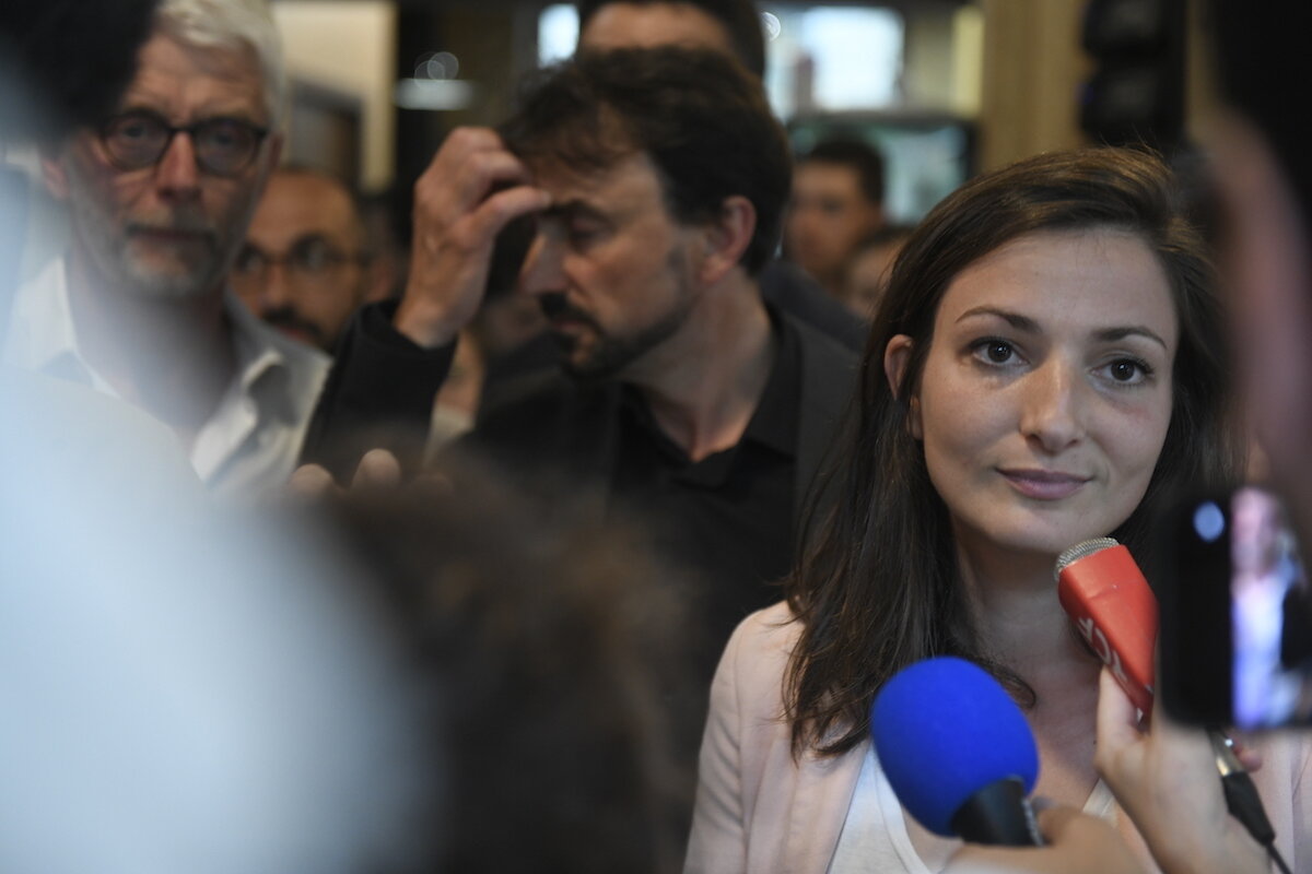 Marie-Charlotte Garin (Nupes - EELV) lors du 1er tour des élections législatives 3e circonscription Rhône Lyon