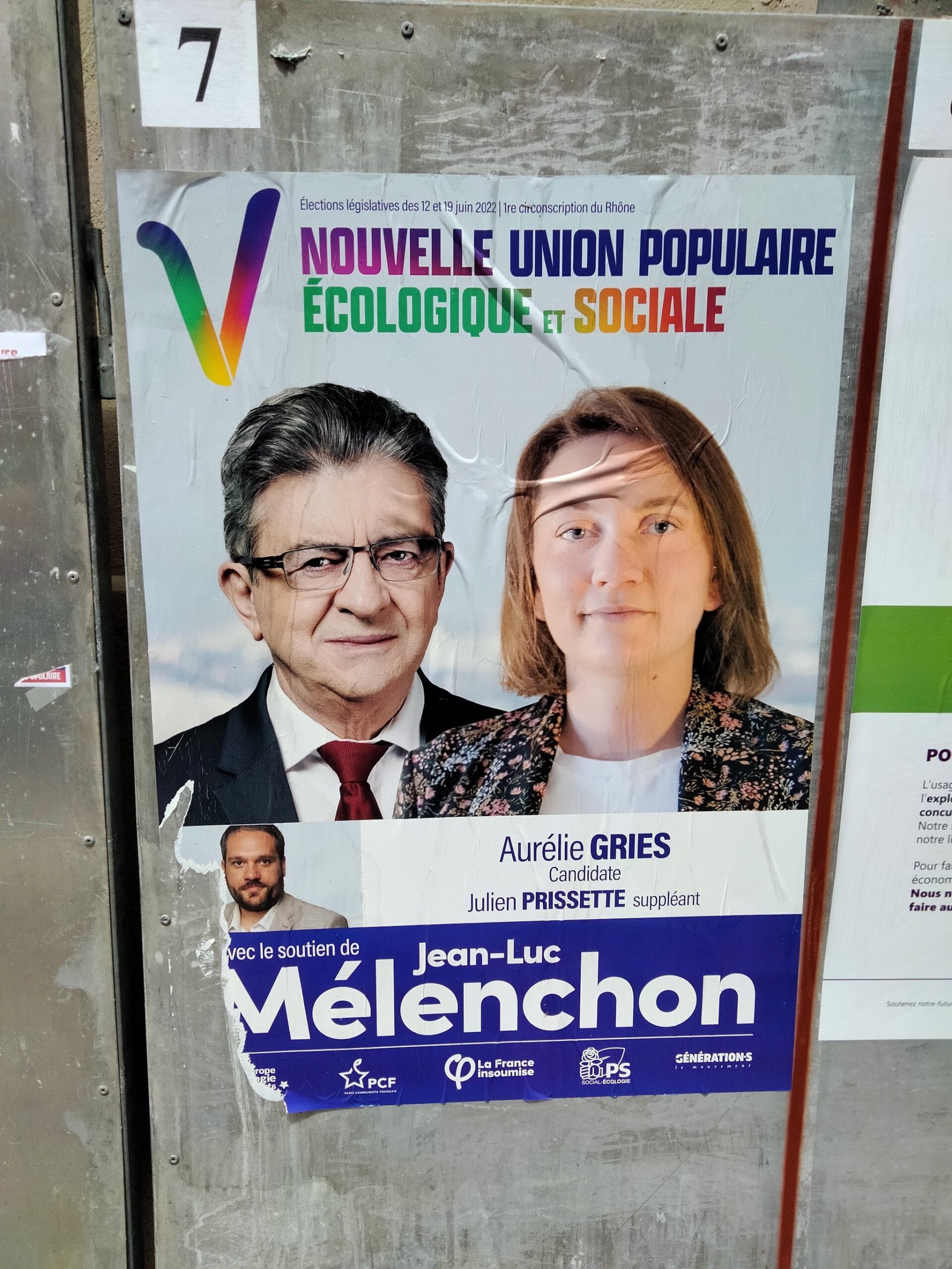 Affiche législatives 2022 Aurélie Gries Lyon