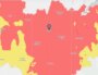 La qualité de l'air s'annonce mauvaise ce 14 juillet 2022 à Lyon. Carte Atmo.