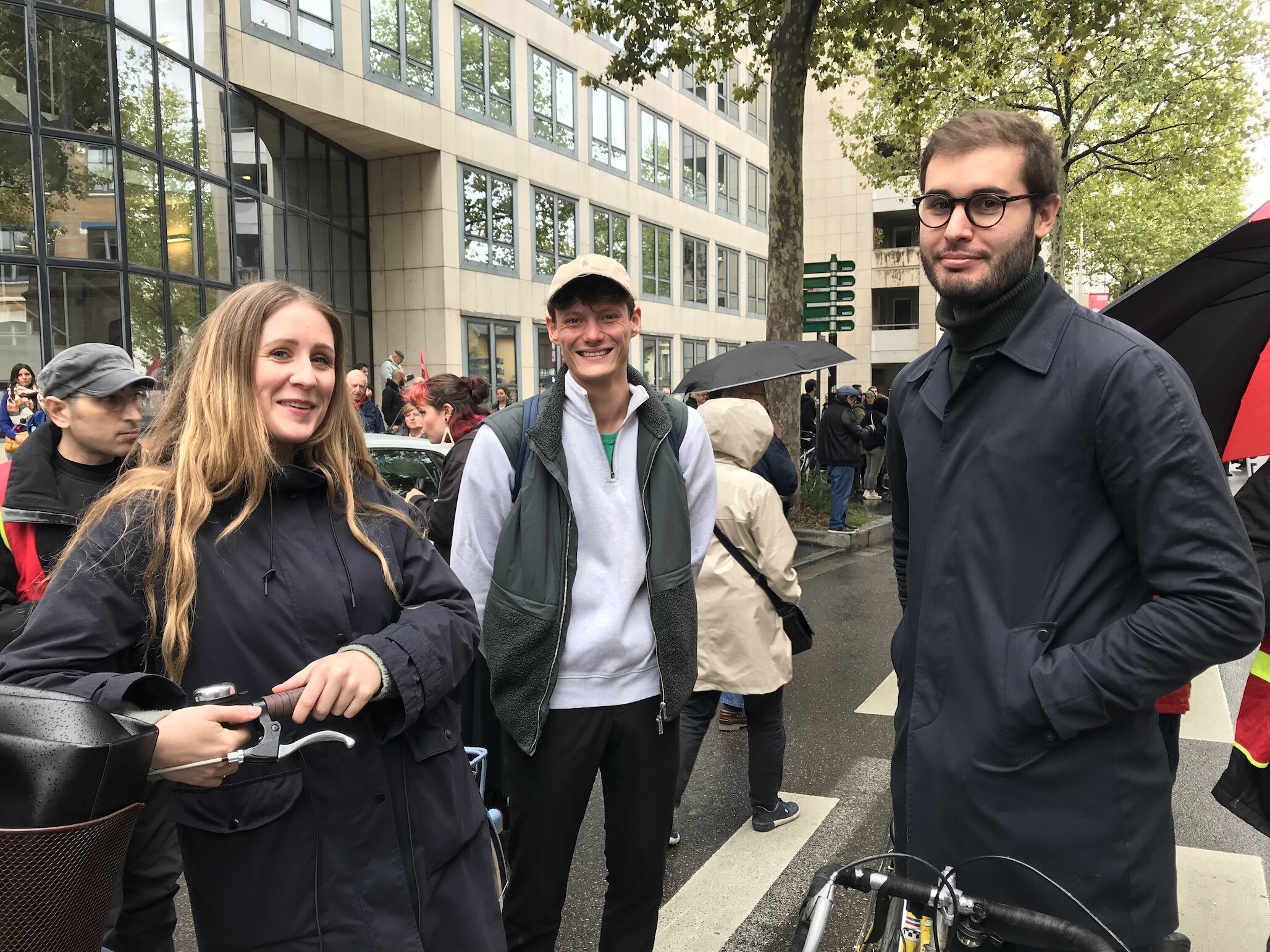 Hélène, Loïc et Théo, doctorants à Lyon 2 et Sciences Po Lyon.