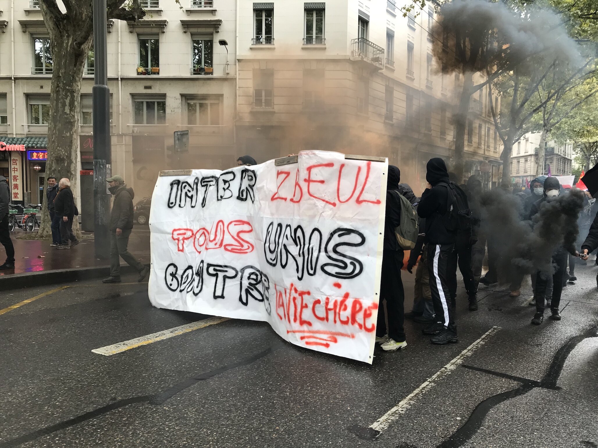 manifestation Lyon inflation 29 septembre 2022