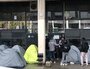 Sur la place de Milan à Lyon, plus de 80 tentes sont installées et accueillent des sans-abris. La plupart sont des hommes seuls, demandeurs d'asile ou réfugiés. ©MA/Rue89Lyon