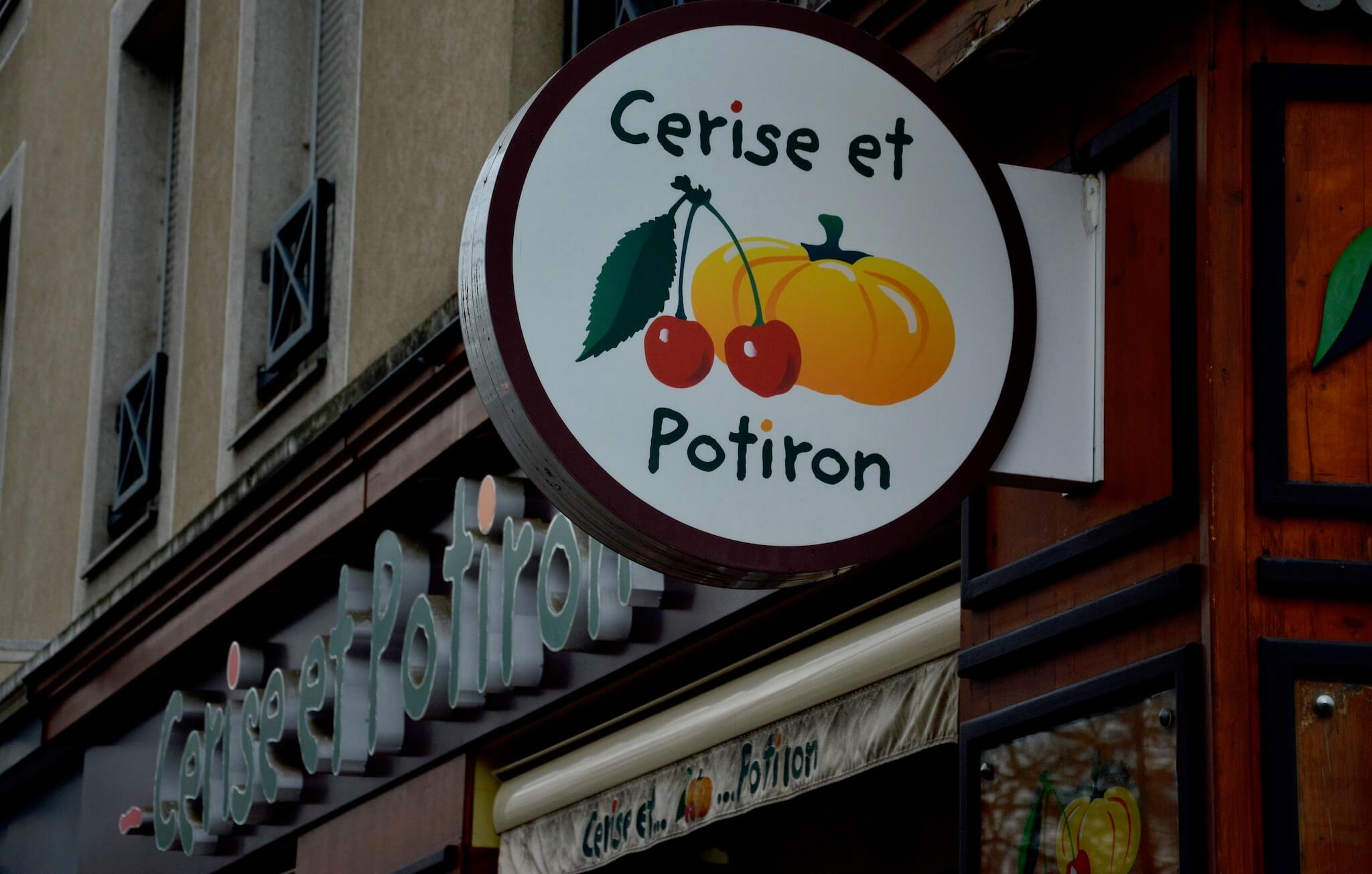 L'enseigne Cerise et Potiron