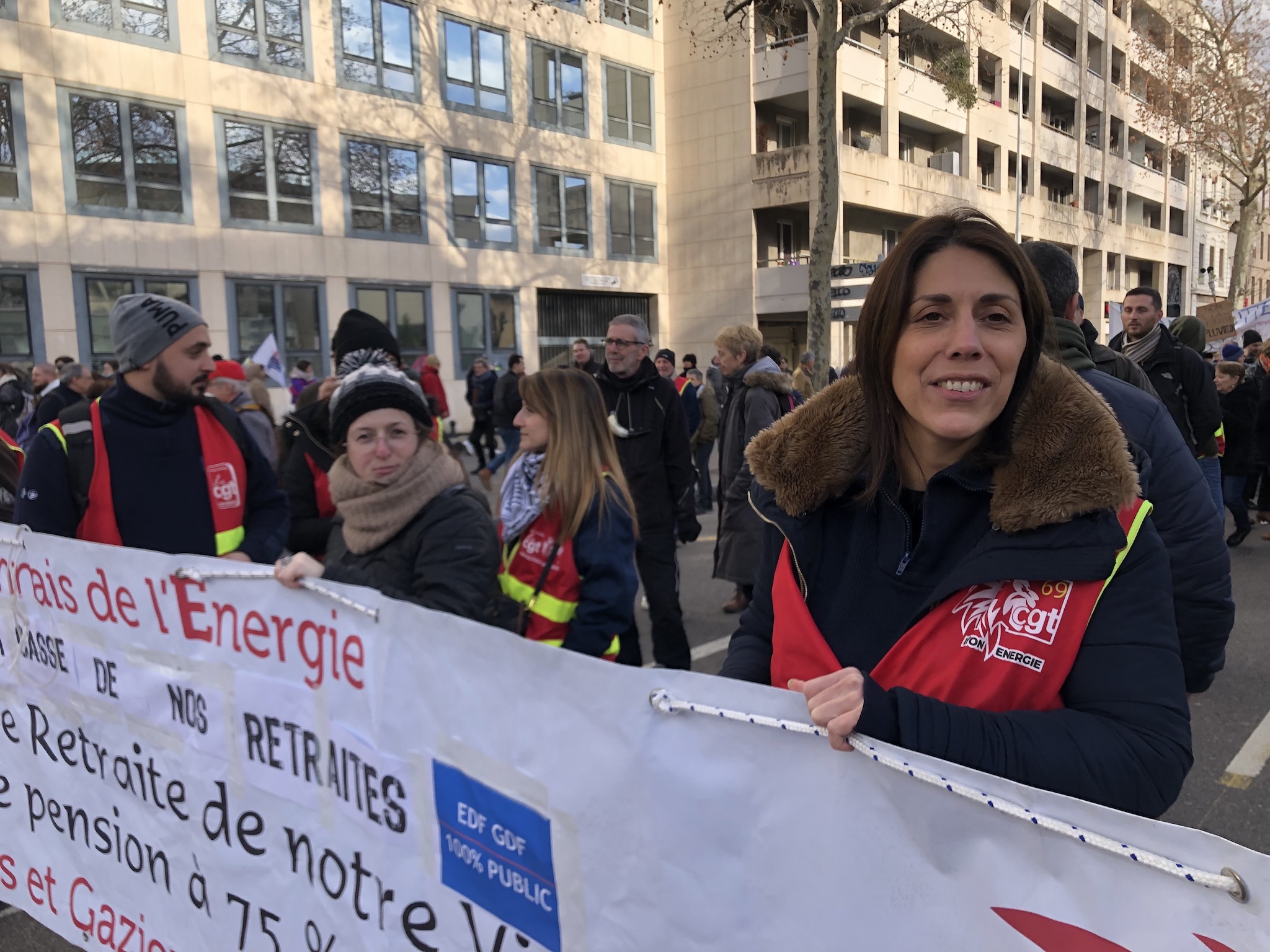 Juliette Lamoine, secrétaire générale du syndicat lyonnais de l'énergie. ©MA/Rue89Lyon