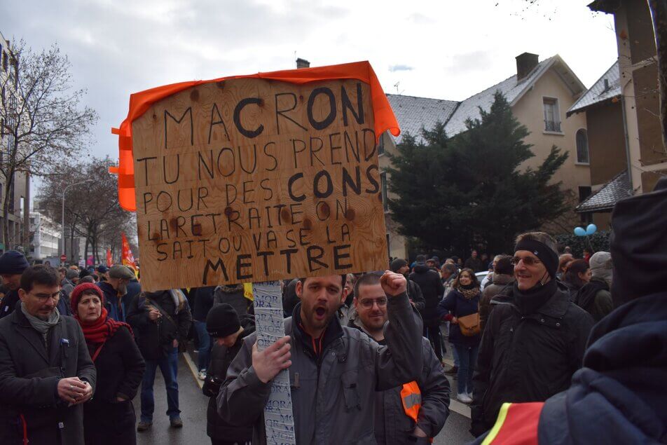 Camille, plasturgiste est venu à la manifestation contre la réforme des retraites à Lyon. ©JA/Rue89Lyon