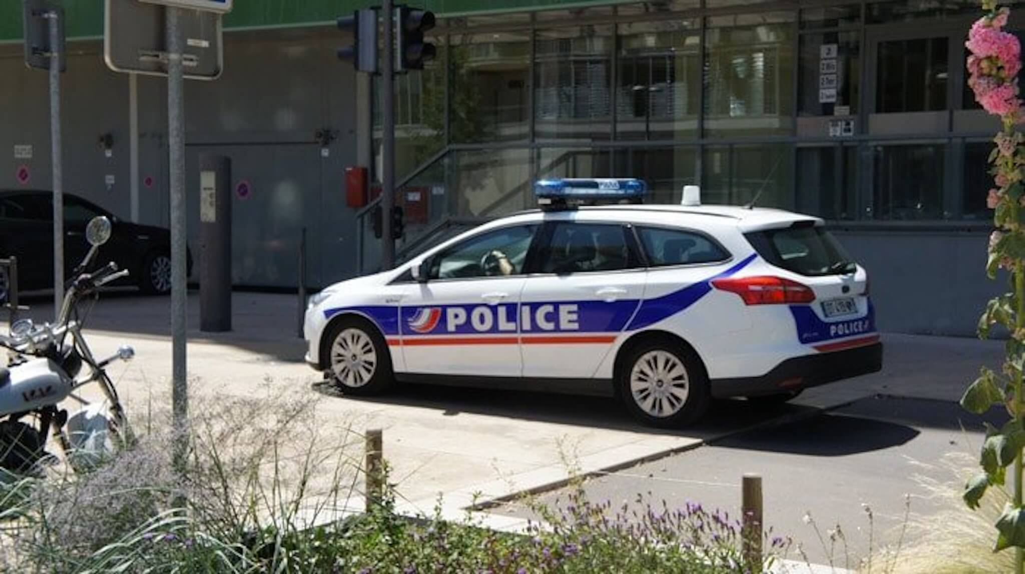 Voiture de police à Lyon. © Romain Chevalier/Rue89Lyon