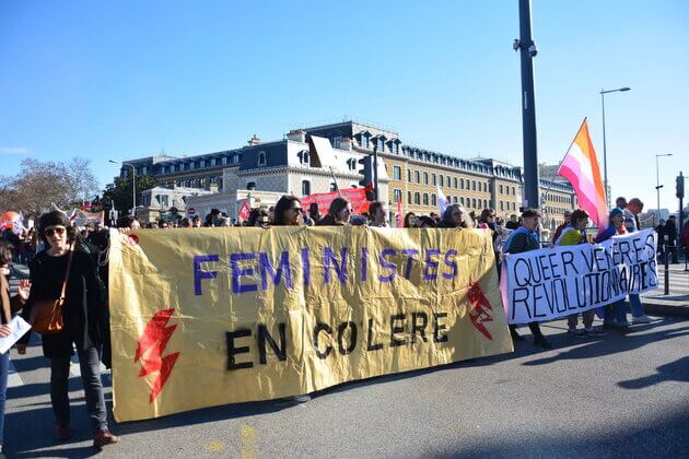 Le cortège féministe