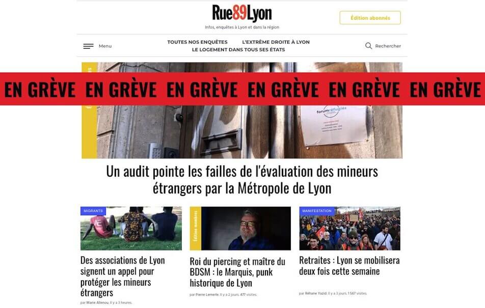 Rue89Lyon en grève contre la réforme des retraites