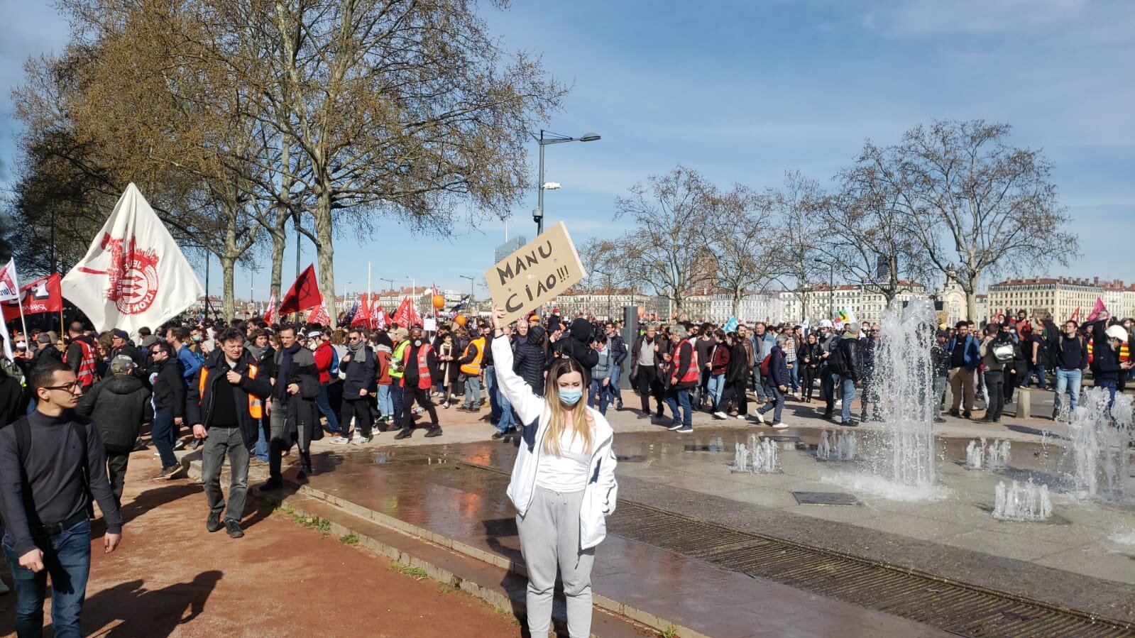 Manifestation reforme retraites lyon