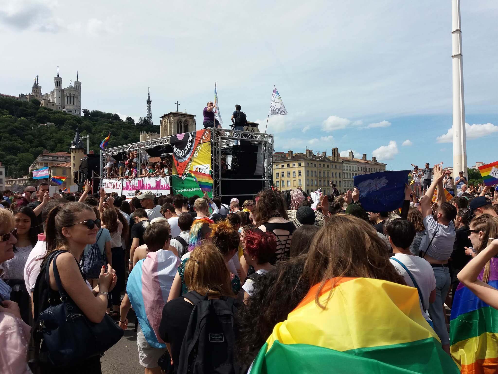 La Marche des Fiertés à Lyon en 2018. CC0