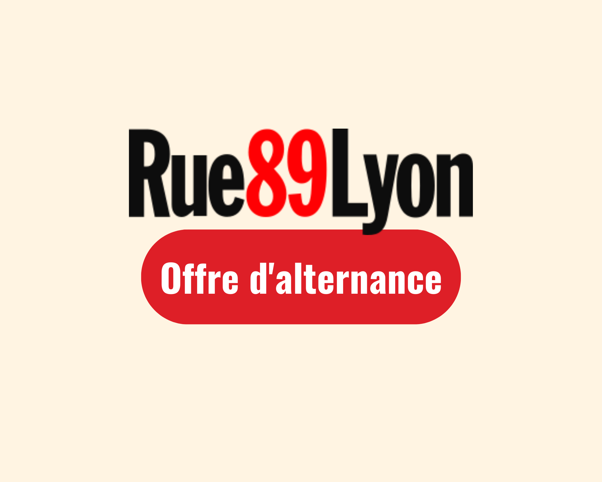 Visuel recherche d'alternance Rue89Lyon