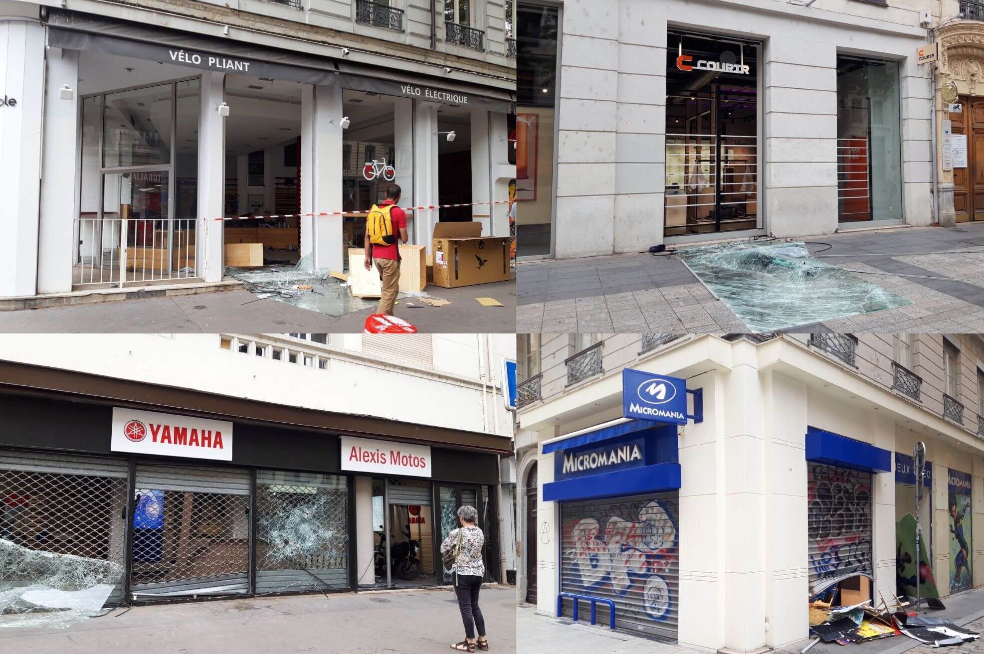 émeutes Nahel Lyon pillage commerces