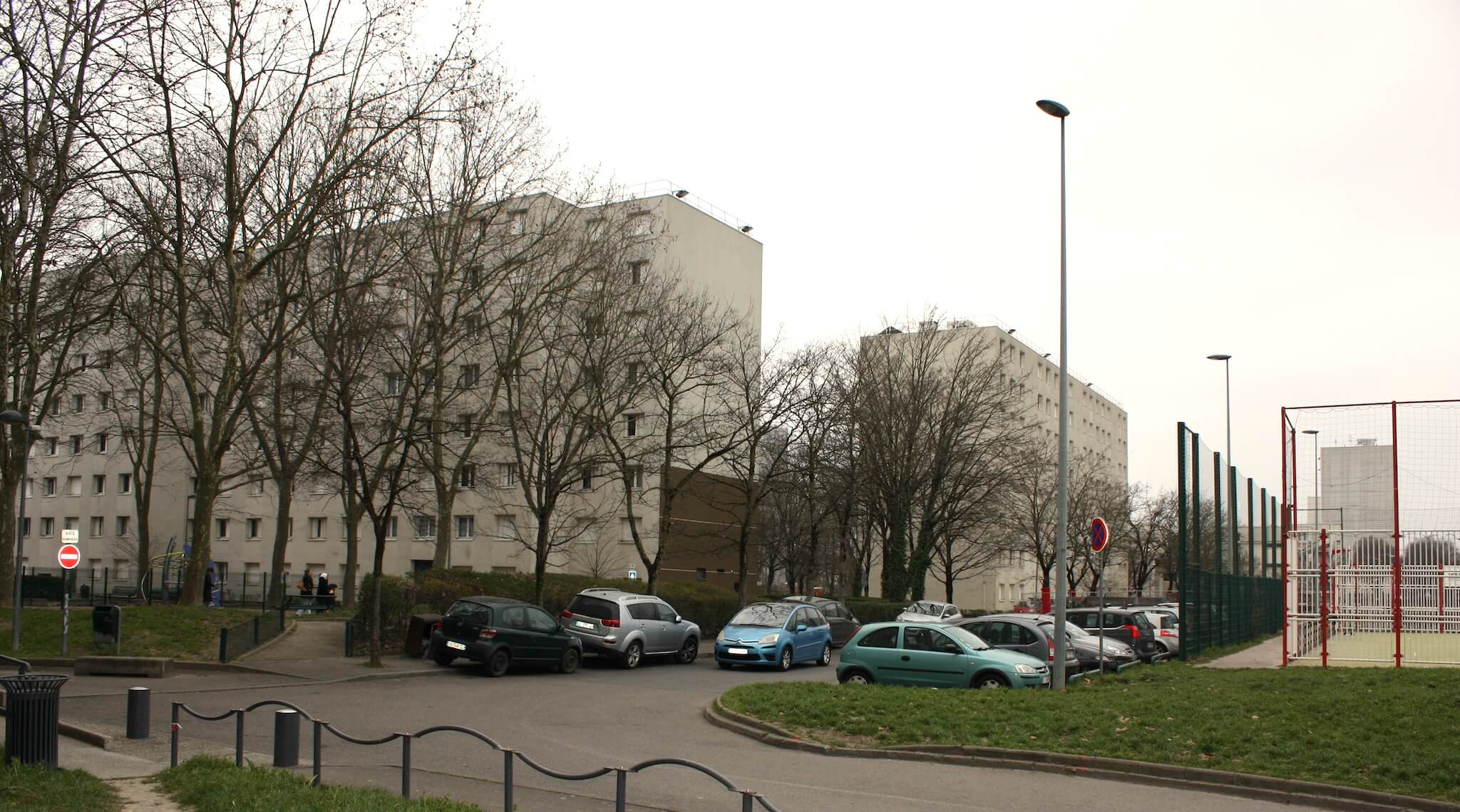 Le chemin de la Ferme à Vaulx-en-Velin est concerné par le projet d'aménagement du quartier des Noirettes. ©MA/Rue89Lyon