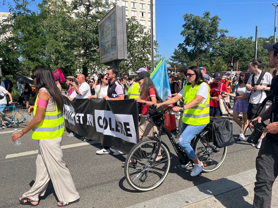 La marche pour la justice organisée le 8 juillet 2023 à Vénissieux, en mémoire de Nahel et des autres victimes de violences policières.