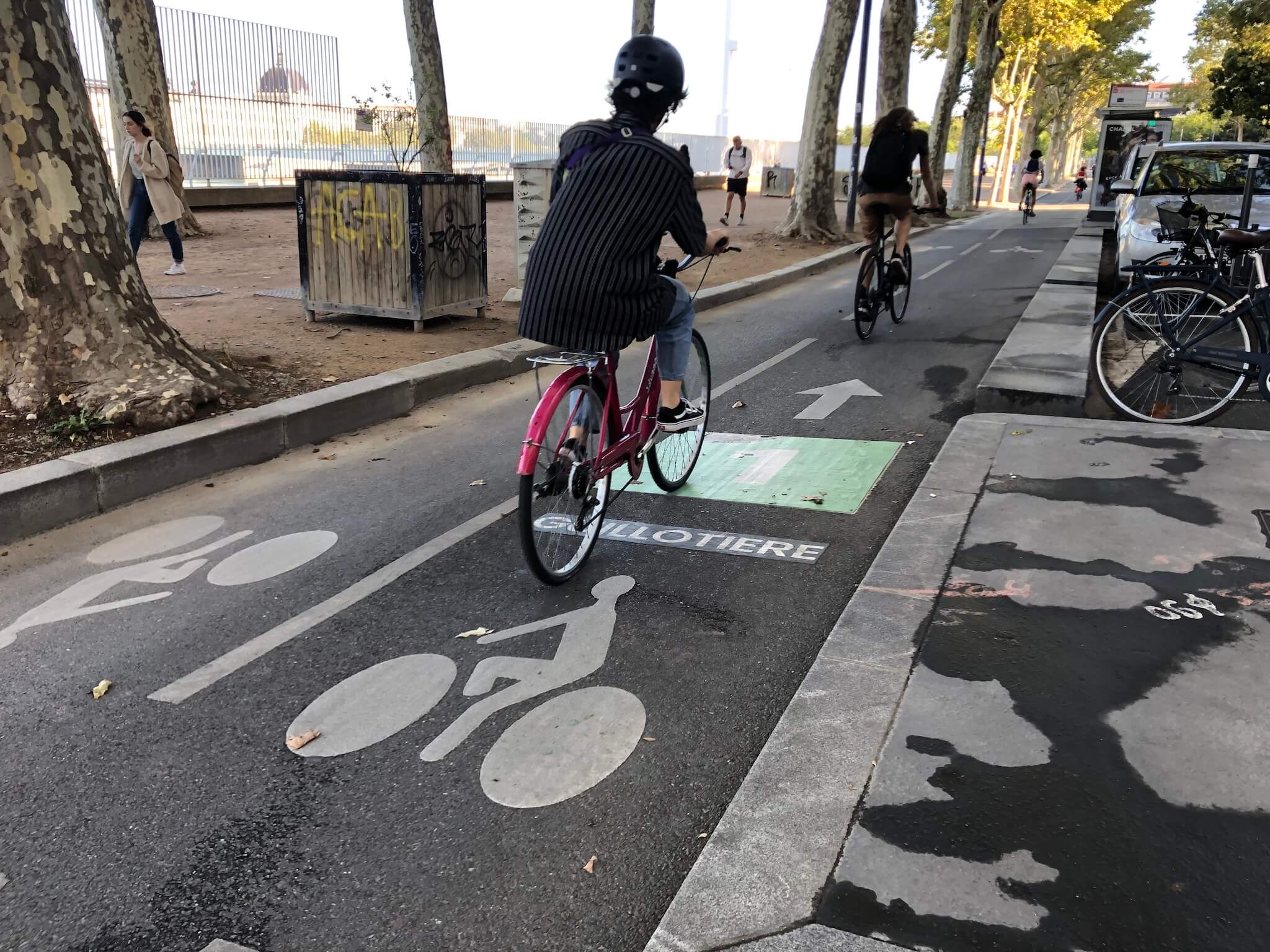 La Voie Lyonnaise 1, sur les quais du Rhône, au niveau de la piscine Tony Bertrand. ©MA/Rue89Lyon