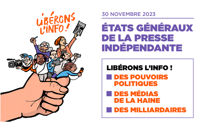 La soirée des Etats généraux de la presse indépendante aura lieu à Paris, ce 30 novembre. ©Fonds pour la presse libre