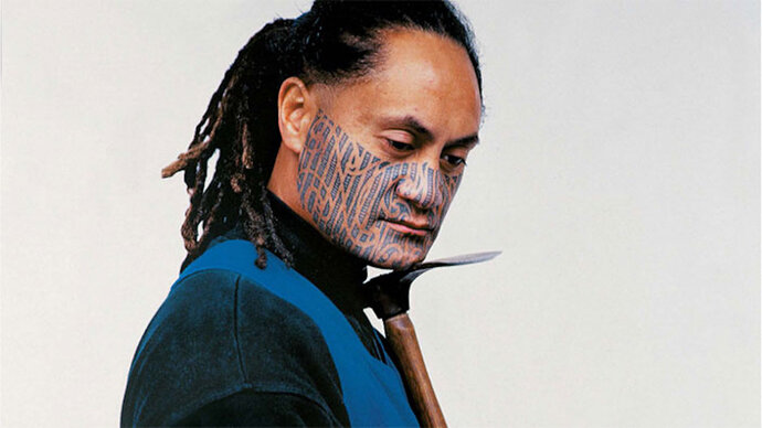 Hans Neleman, Hemi Te Peeti (James Patariki), Iwi : Te Arawa, Ngati Raukawa. Moko-Maori Tatoo, 1999