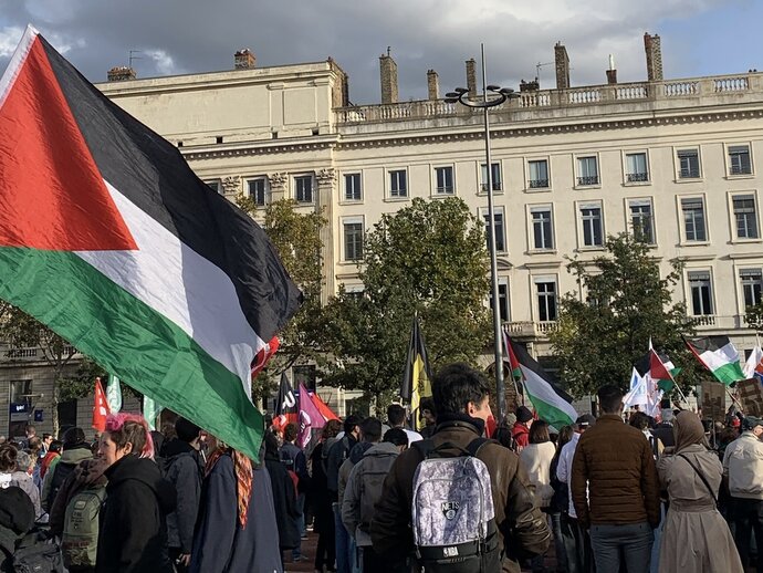 Manifestation palestine Bellecour