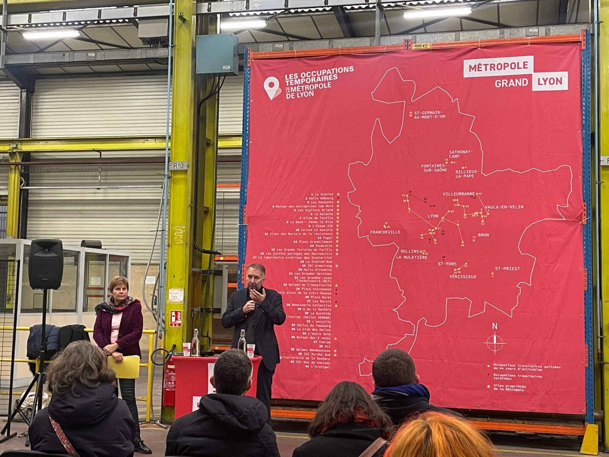 Présentation du projet d'urbanisme transitoire de étape 22d Villeurbanne