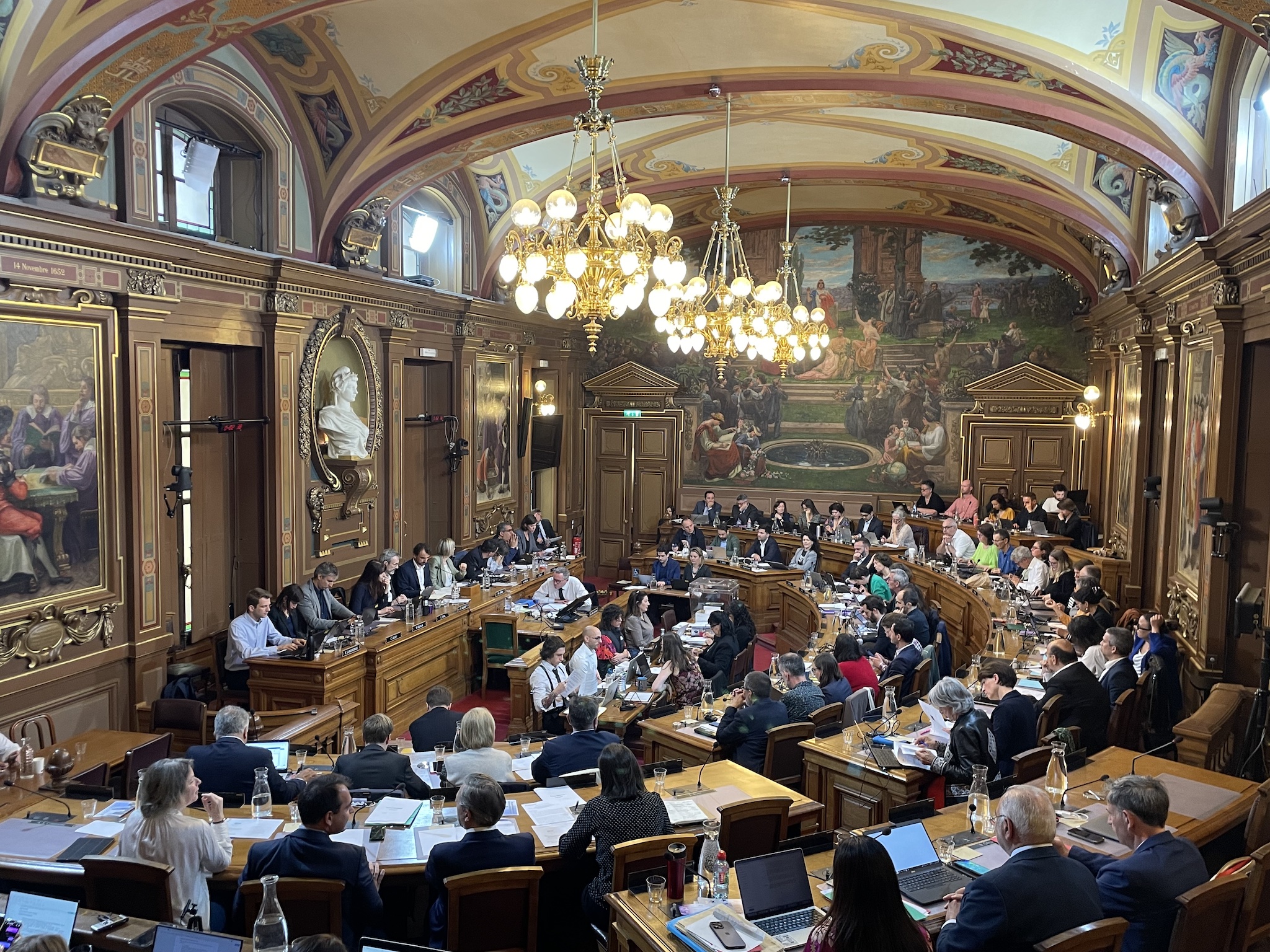 Le conseil municipal du 30 mai a constitué un tournant dans le mandat de la majorité écologiste et de gauche, avec le renvoi de Nathalie Perrin-Gilbert, ex-adjointe à la Culture. ©MA/Rue89Lyon