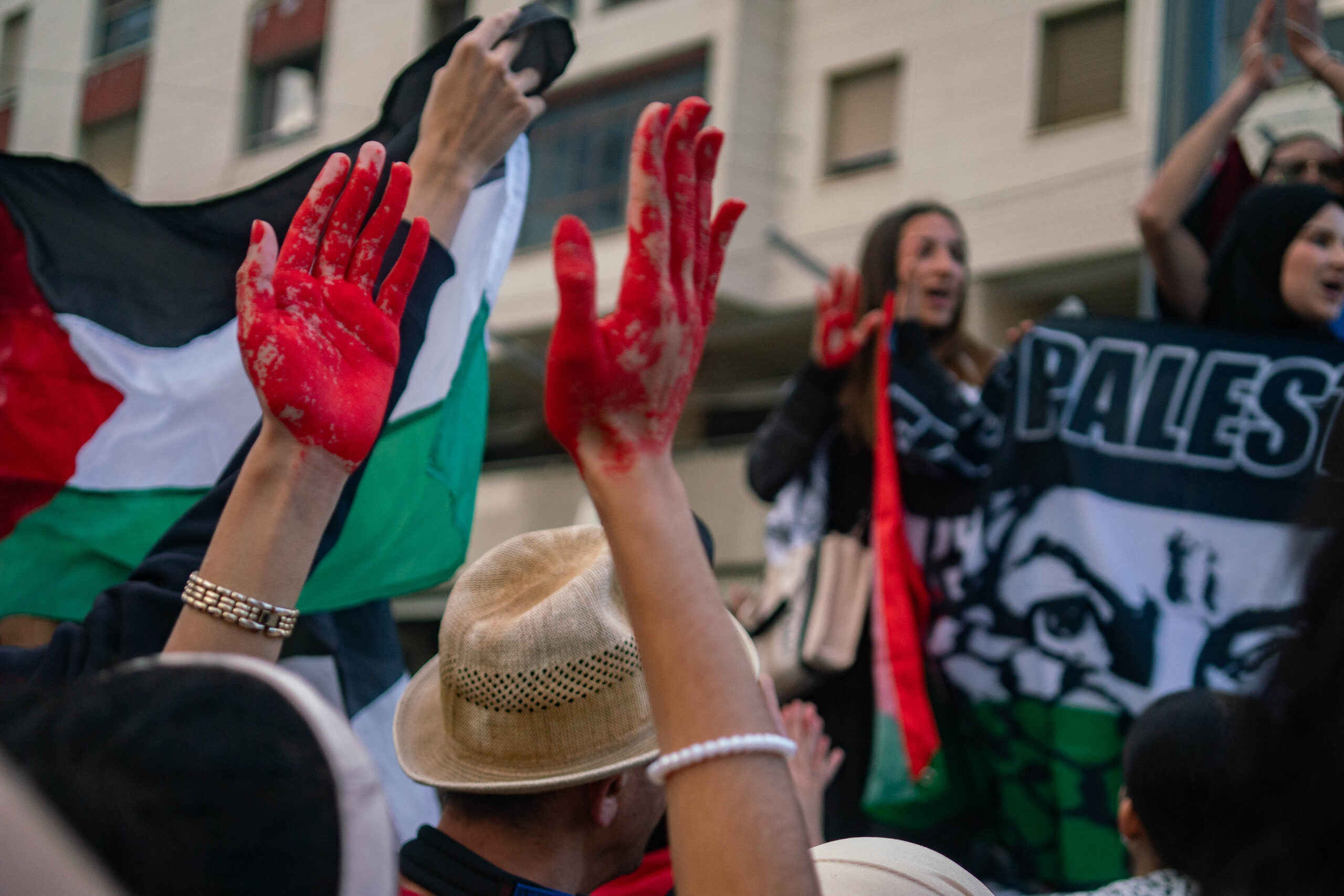 Manifestation Palestine, nasse métro
