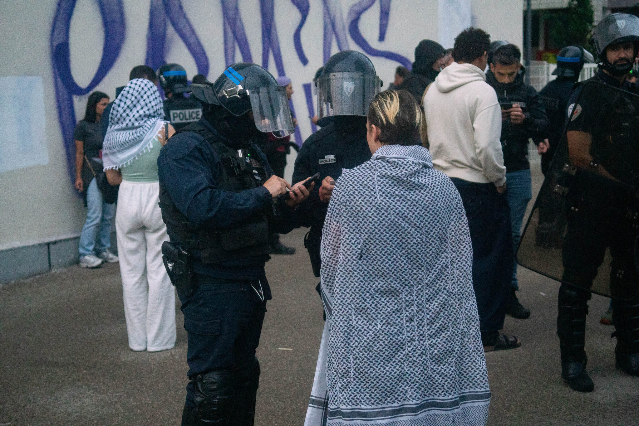 Manifestation Palestine, nasse métro