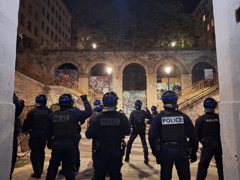 La police dans les Pentes de la Croix-Rousse
