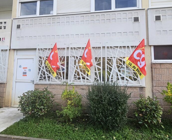 Le local de l'union locale de la CGT de Bron. ©DR