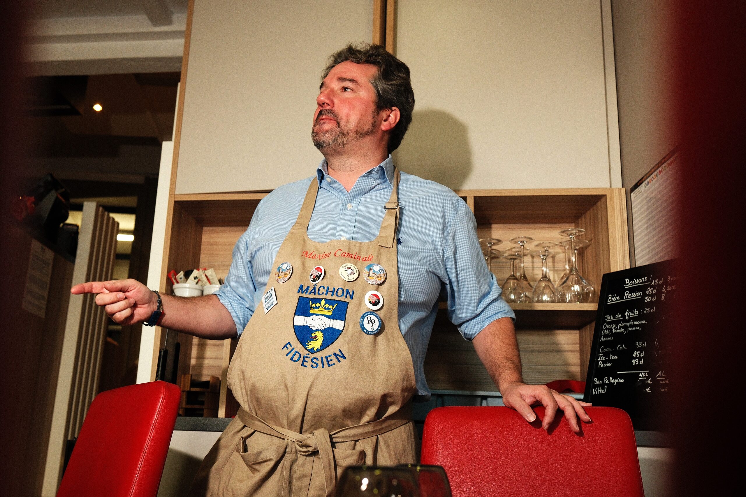 Maxime Caminale, créateur du mâchon fidésien ©Adrien Giraud/Rue89Lyon